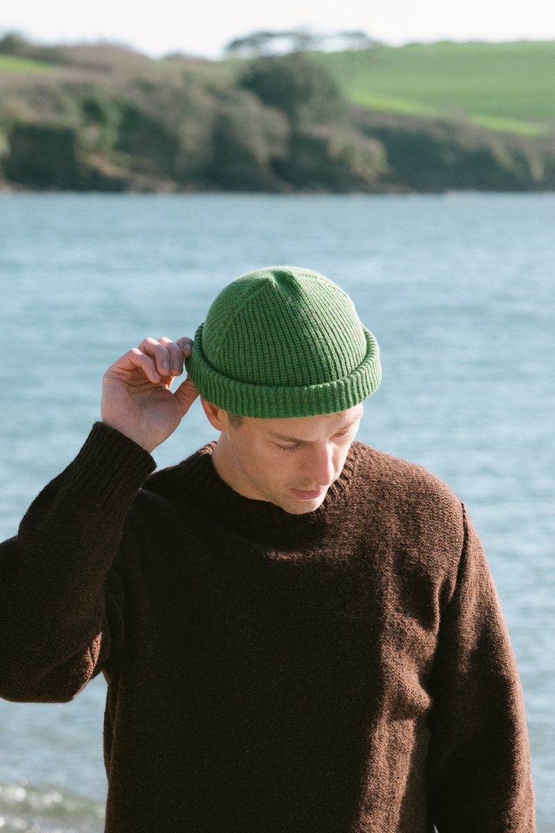 Silas Fisherman Beanie | Garden Green by Carnwear