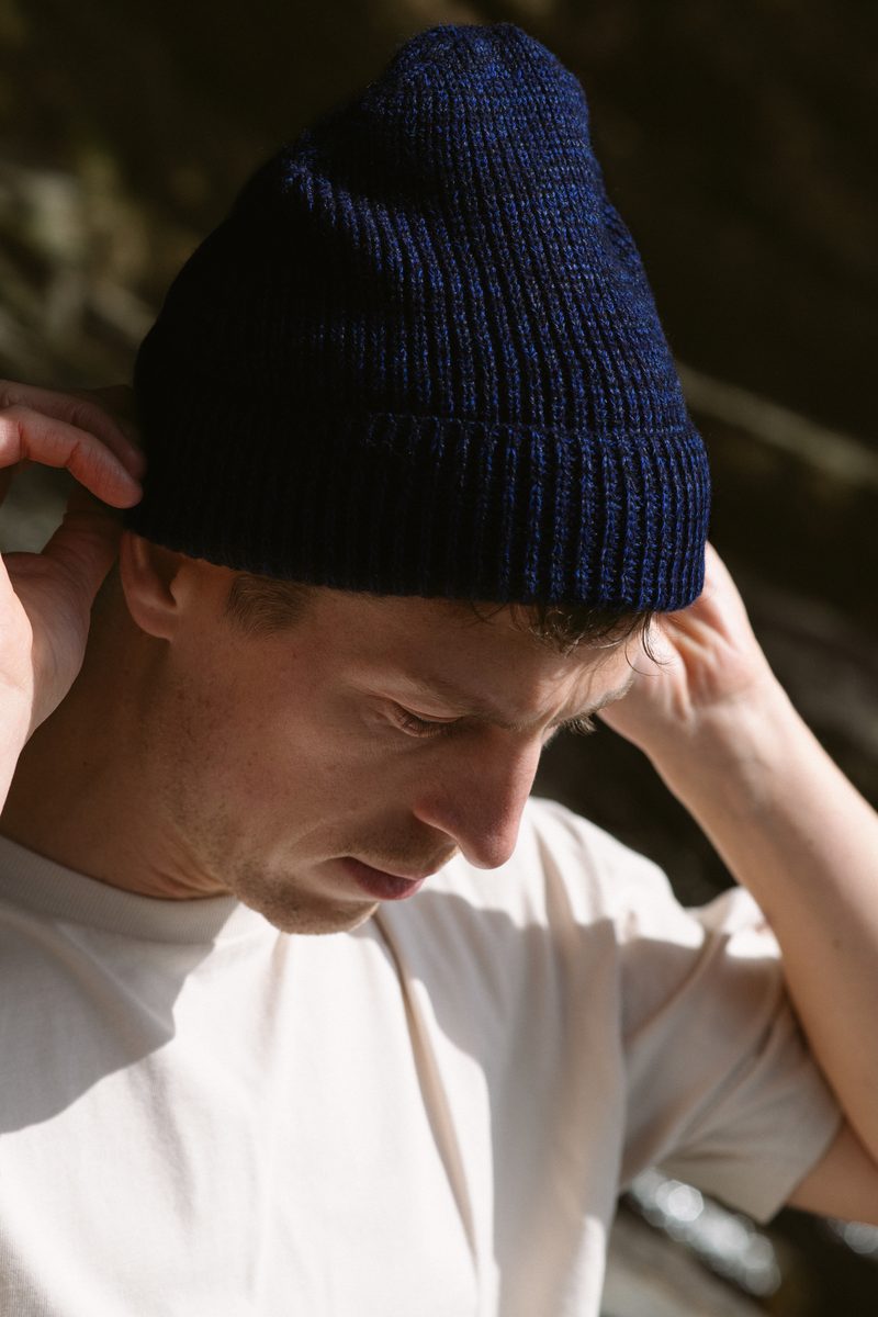 Silas Fisherman Beanie | Midnight Navy by Carnwear