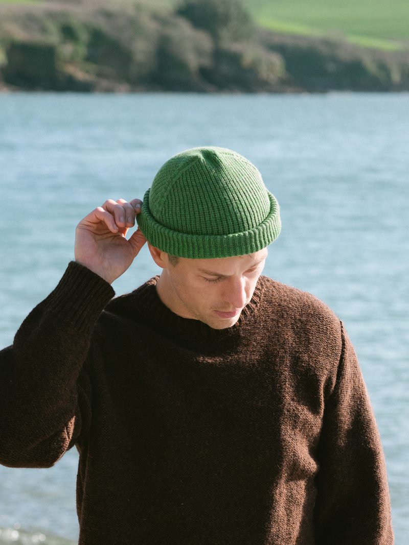 Silas Fisherman Beanie | Garden Green