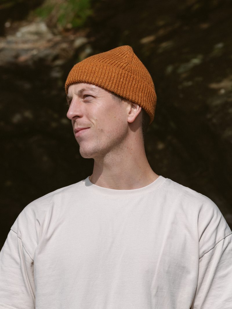 Silas Fisherman Beanie | Cinnamon Orange