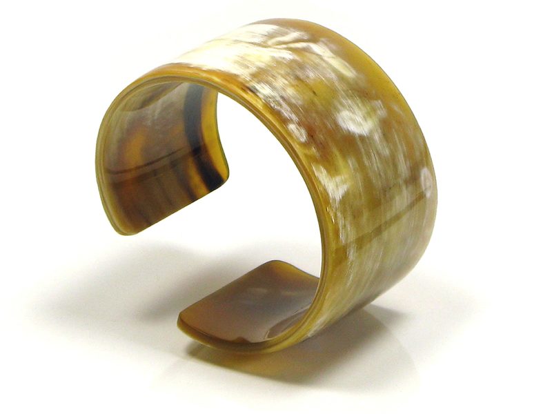 2CBC   Bangle   Cut Cuff   Large   Oxhorn by Abbeyhorn Ltd