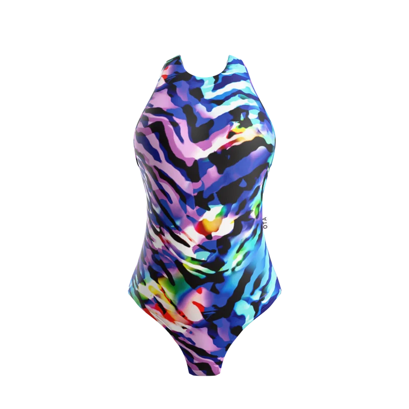 Womens Advnture Swimsuit - Zebra by Own The Adventure