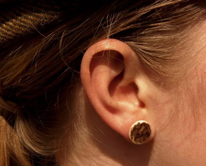 Antler Stud Earrings J Boult Designs Cropped by J Boult Designs