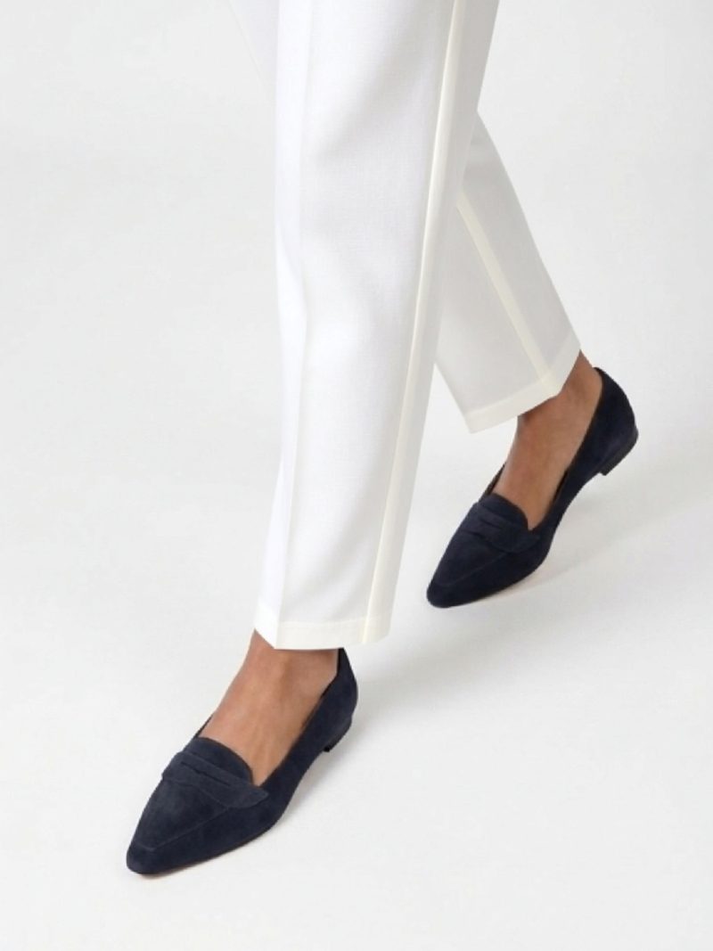 Claire Navy suede AW27 4 by JOSEPH AZAGURY
