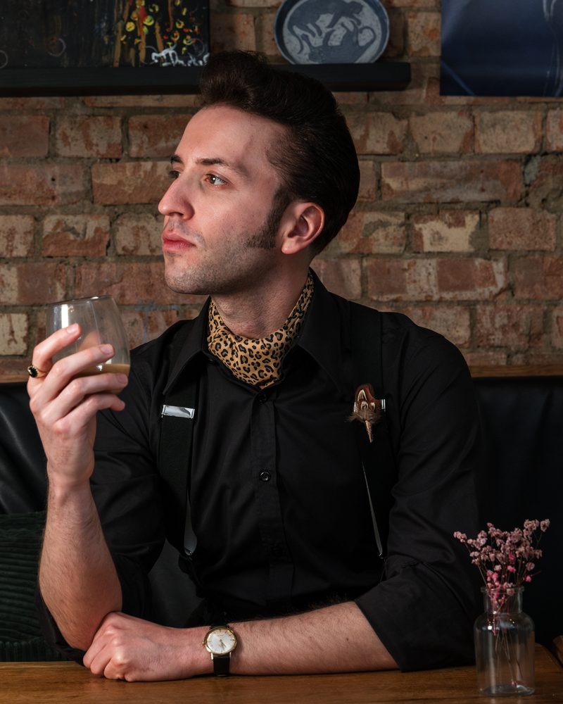 Joe BL Leopard Cravat Pheasantfeather 01 by Dapper & Suave