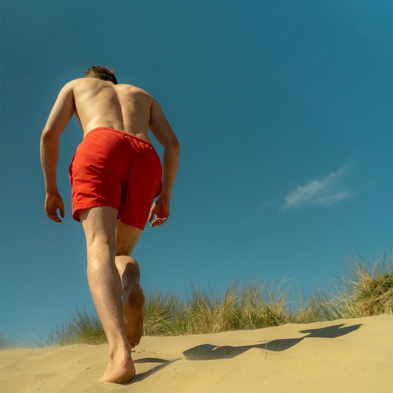 Classic Recycled Swim Shorts | Red by Rolf Skeldon