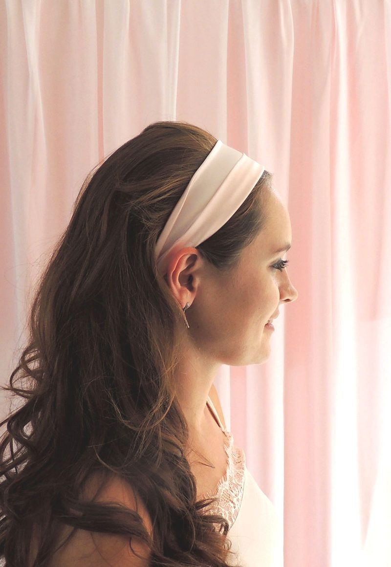 Shell Pink Headband 1 by Mille Saisons