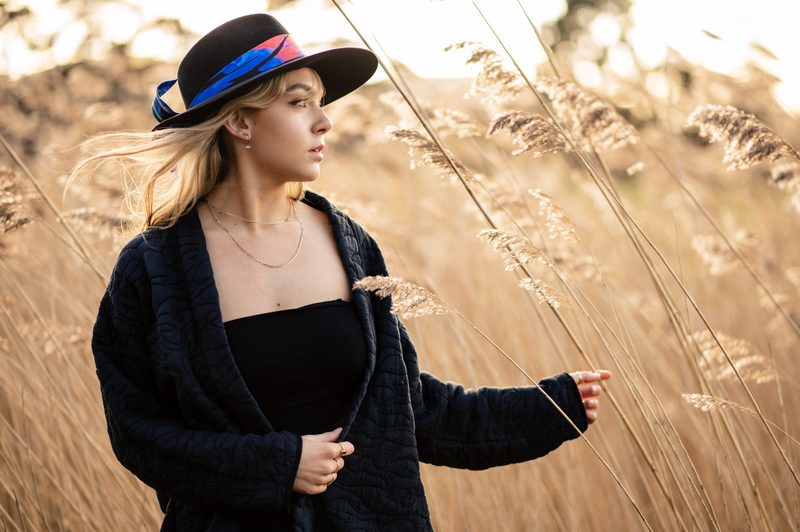 Peachbloom Felt Fedora by Ink & Silk
