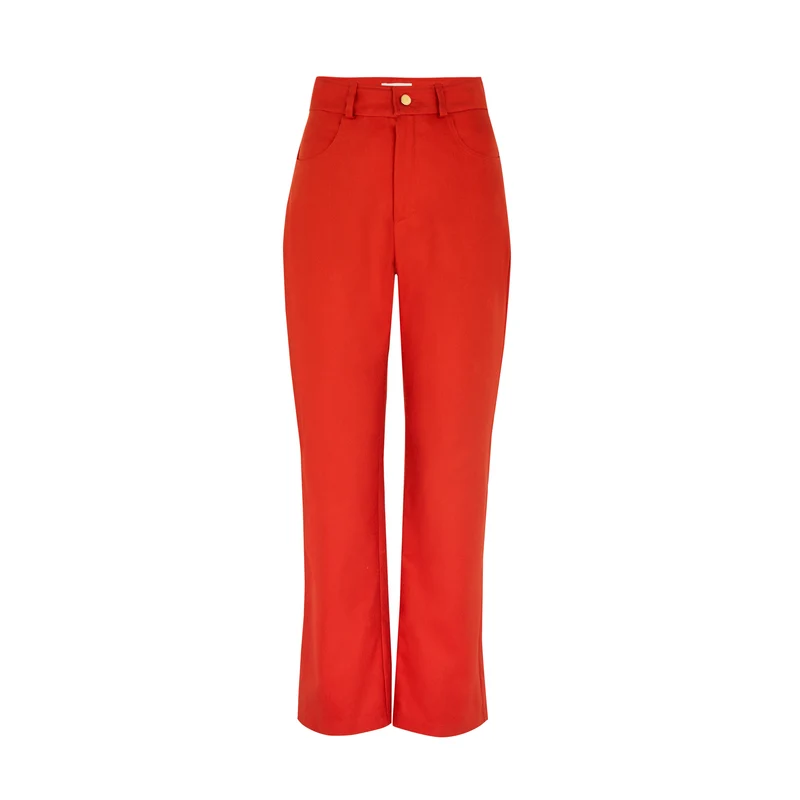 Mustang Organic Straight Leg Jeans - Chilli by Blue Nude
