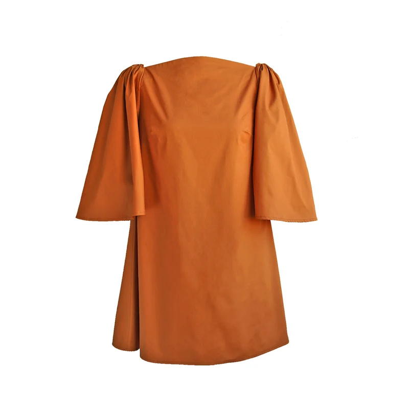 Delphine Mini Dress in Rust by Blue Nude