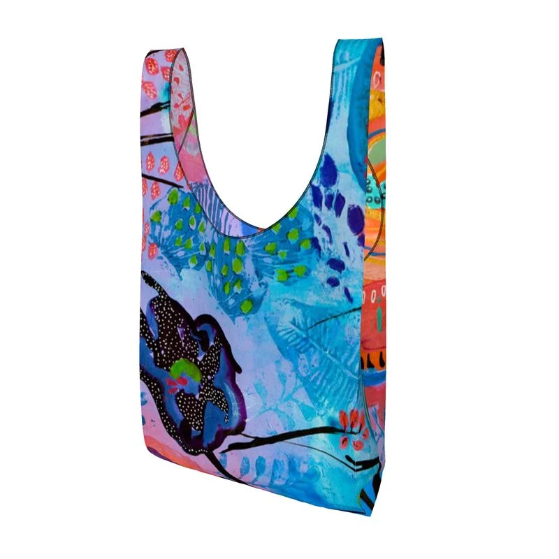 Sunflower & Lotus Shopper by Ink & Silk