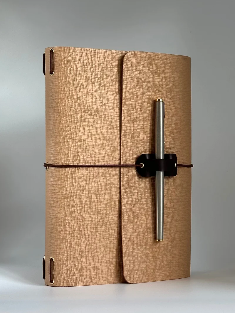 The Tassanie Journal Companion - Almond by McIntosh Leathers
