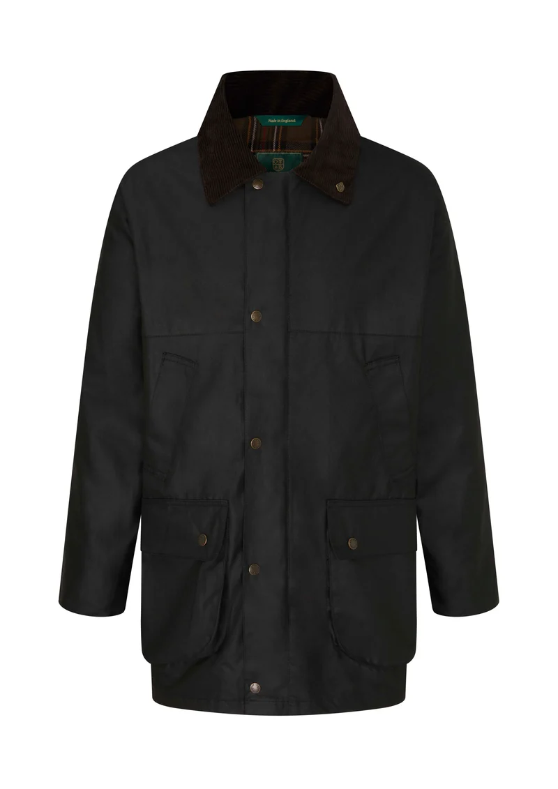 W01 - Men's Countryman Wax Jacket - BLACK by Oxford Blue Ltd