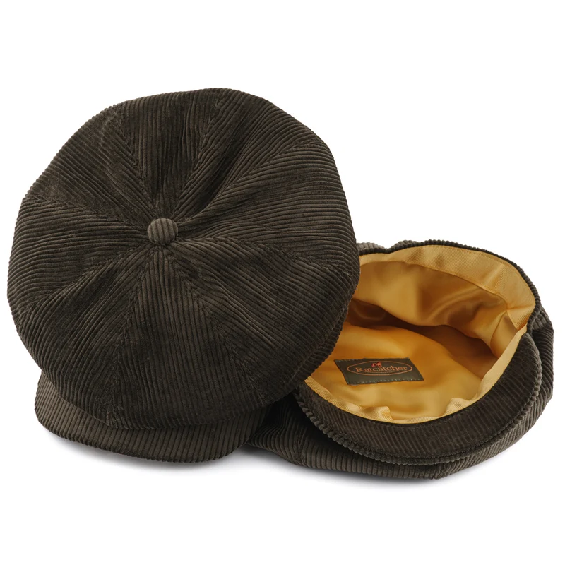 Baker Boy Cap - Olive Corduroy by Ratcatcher