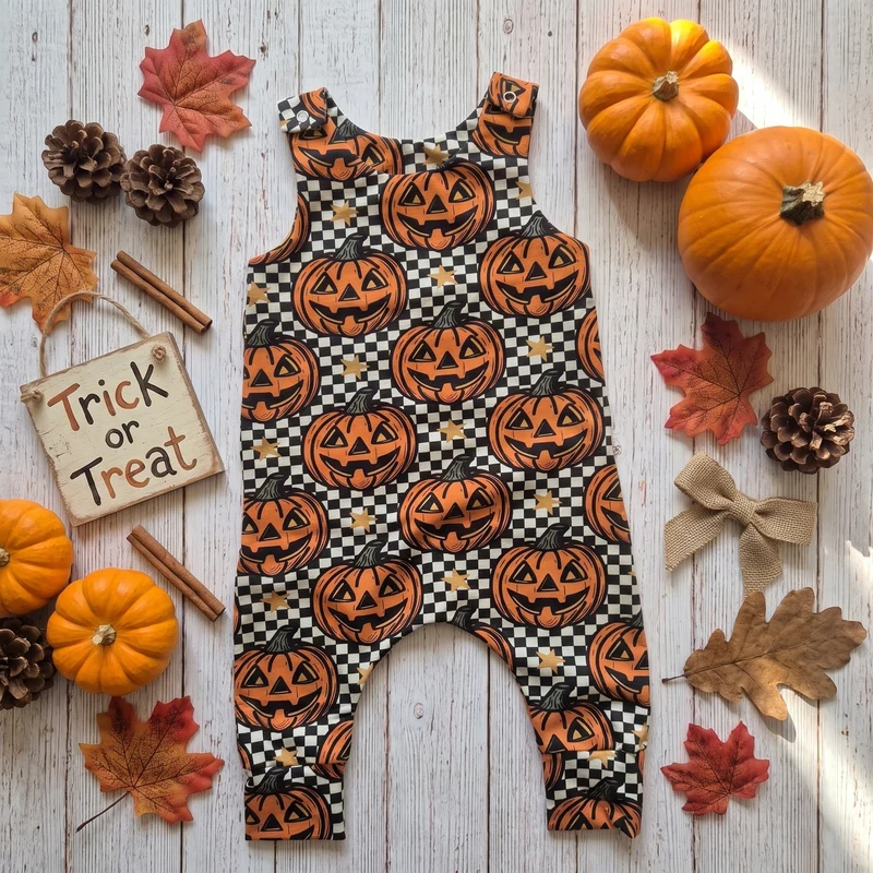 Jacko Lantern | Halloween Dungarees