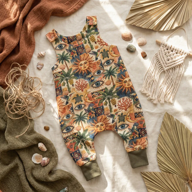 Bohemian Eye Baby & Toddler Dungarees