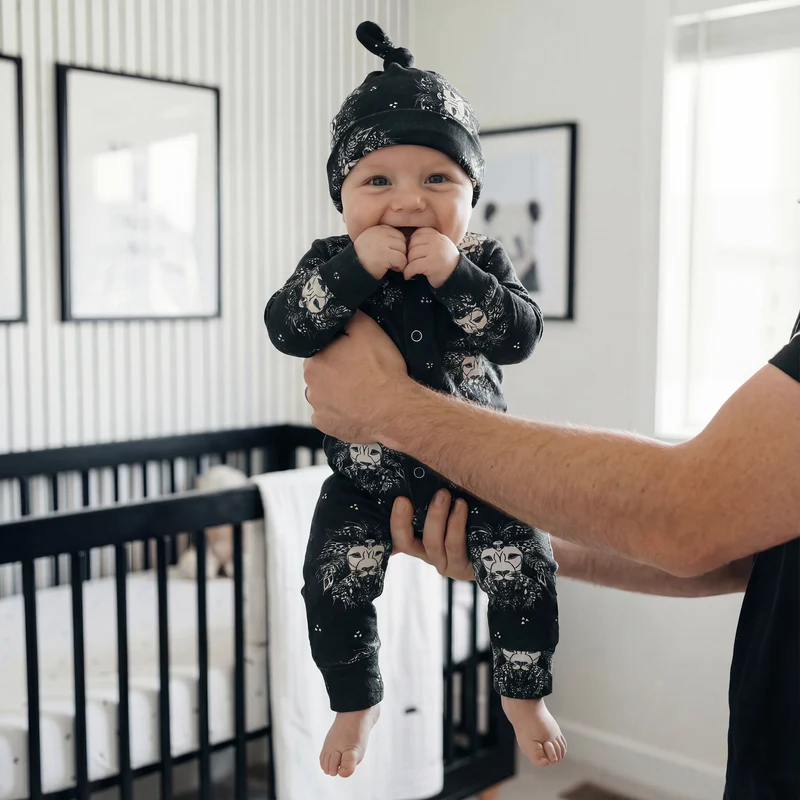 Lion Noir Popper Front Romper by Lottie & Lysh