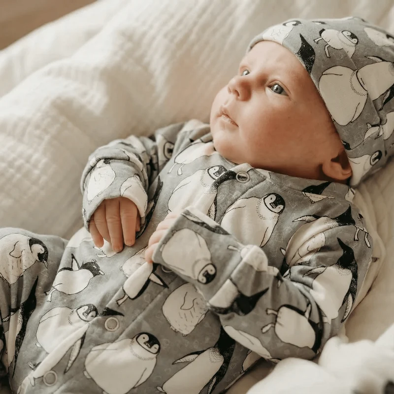 Penguin Sleepsuit by Lottie & Lysh