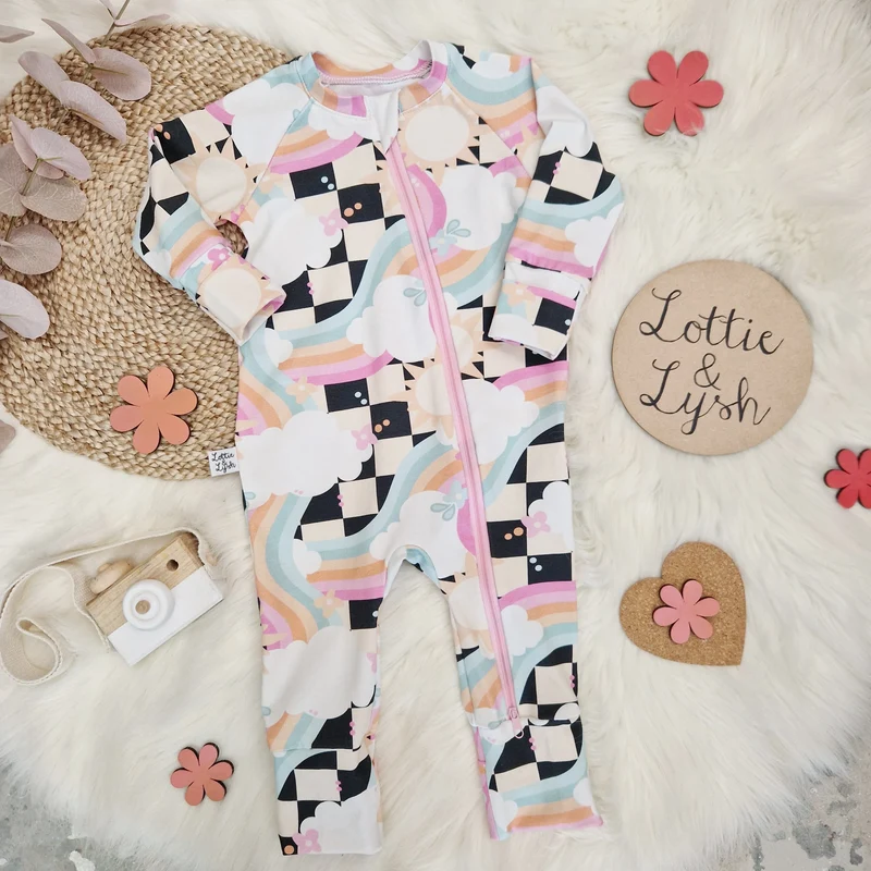Zip Sleepsuit | Rainbow Roads by Lottie & Lysh