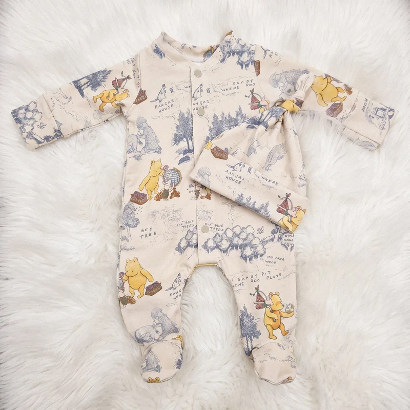 Winnie the Pooh Babygrow | 100 Acre Woods by Lottie & Lysh