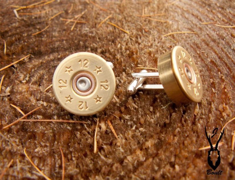 Silver Plated Cartridge Cufflinks by J Boult Designs