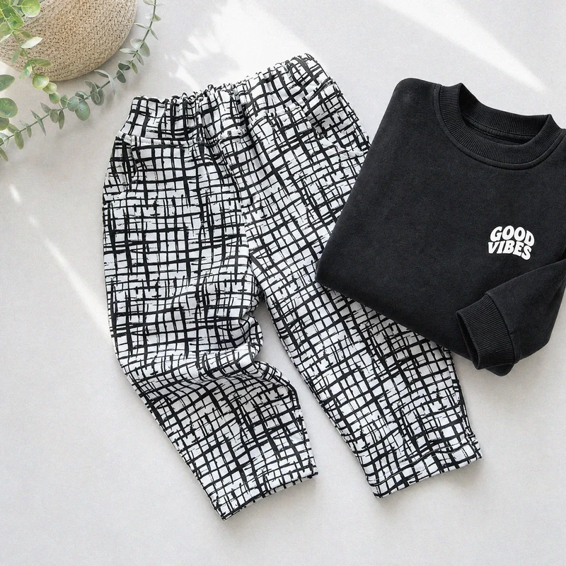 Kids Baggy Trousers | Monosketch by Lottie & Lysh