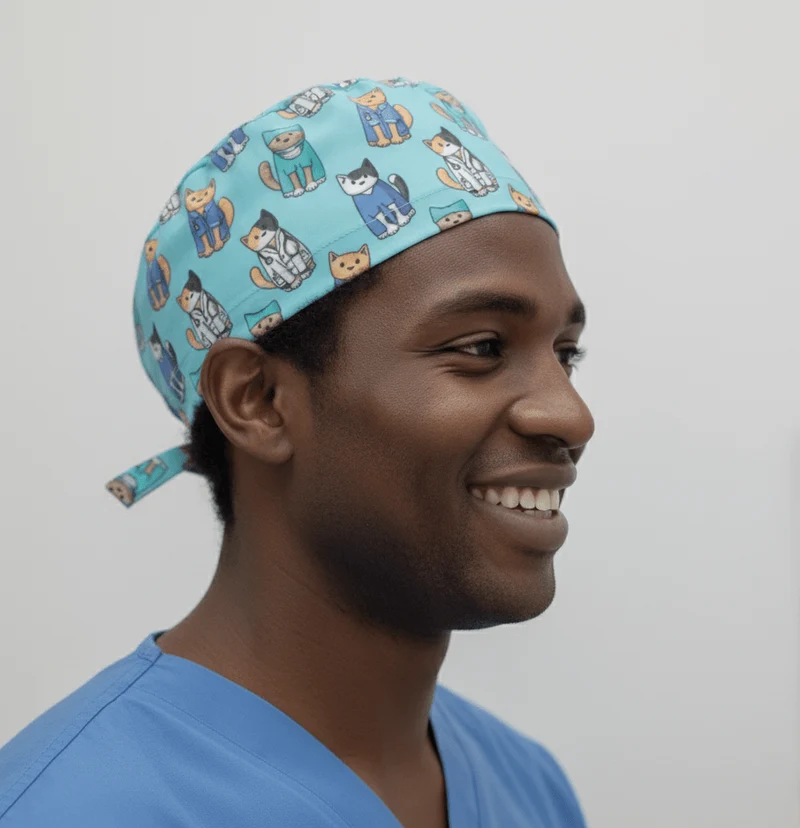Cat Doctor Surgeons Scrub Cap
