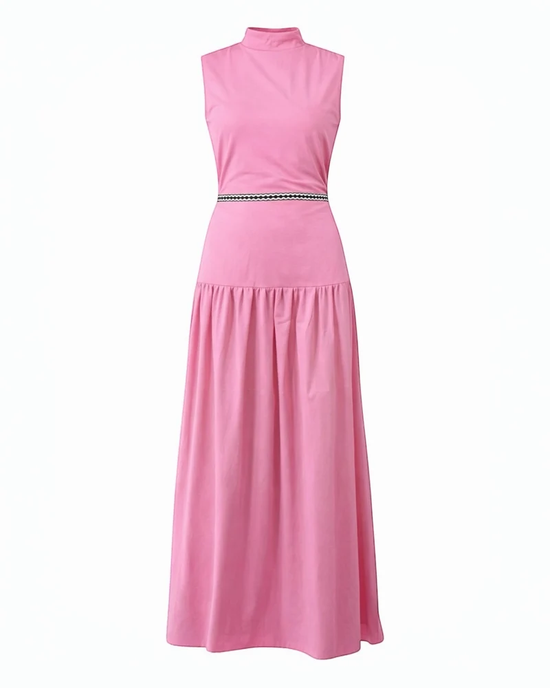 Tiered Maxi Dress in Pink by Mystic Moods