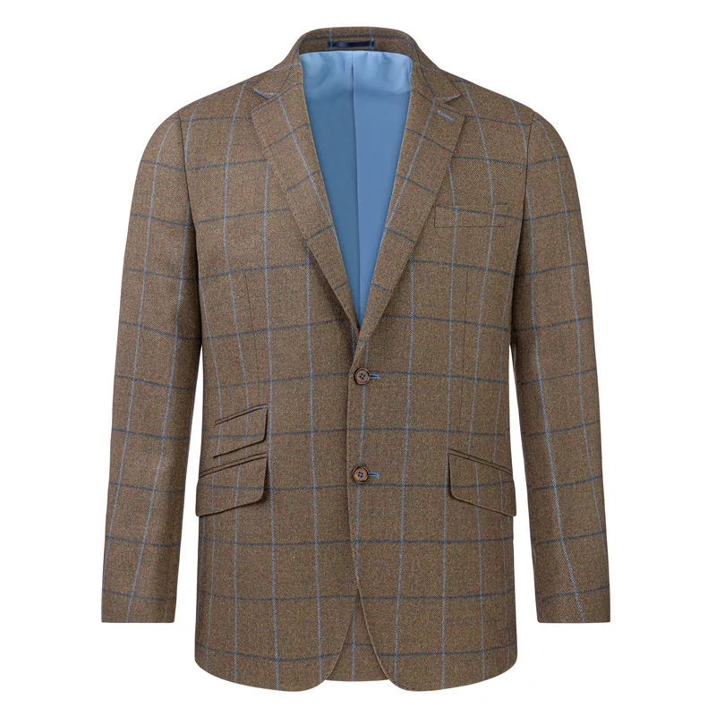 Gurteen Blue Check Tweed Jacket