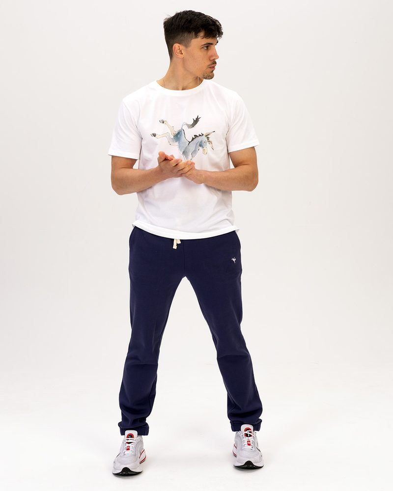 Slim Navy Joggers by Rolf Skeldon