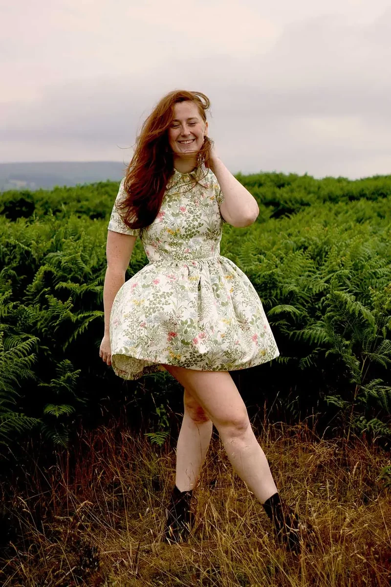 the alice retro polo collared mini dress