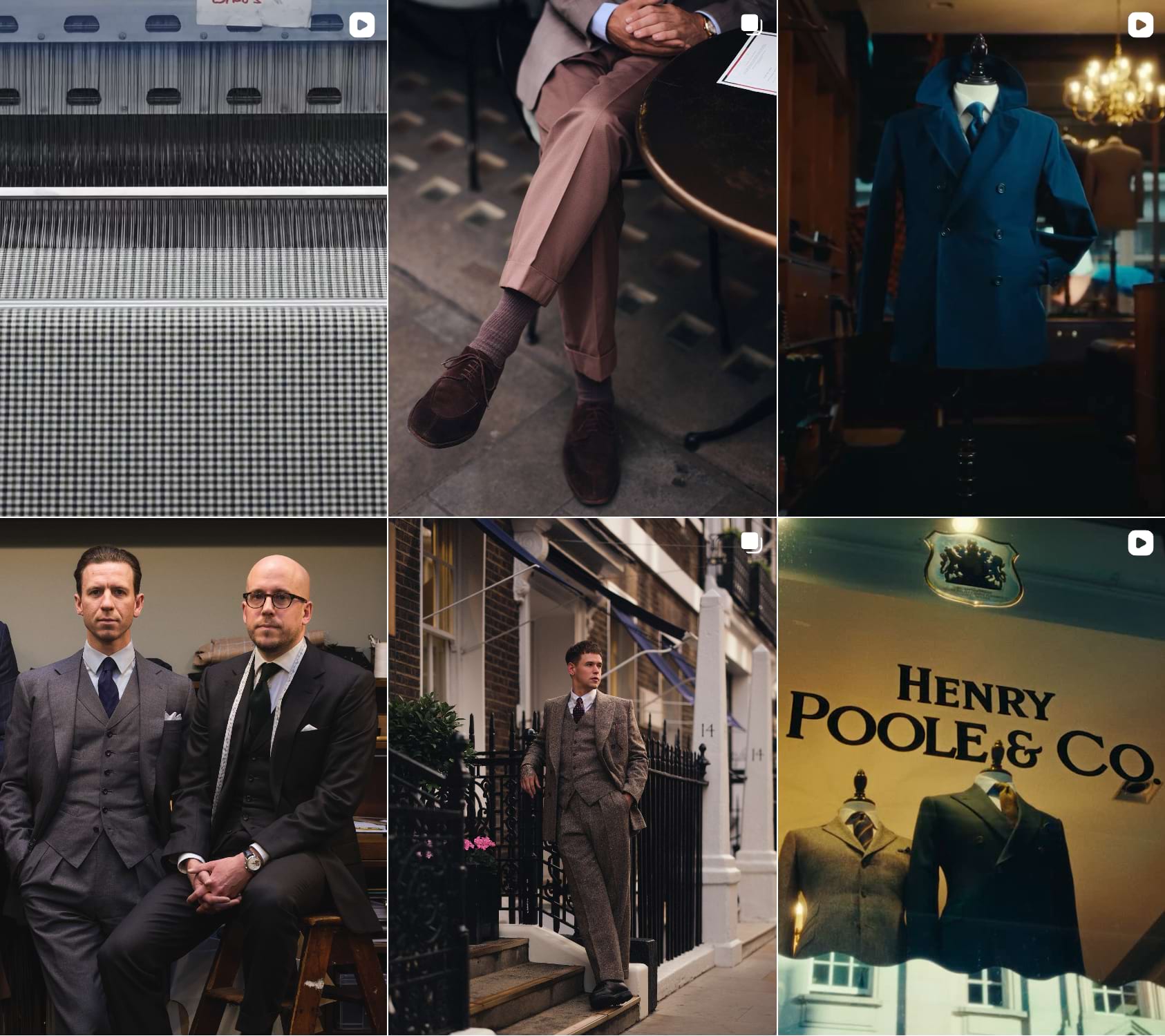 Henry Poole showcase products and collections