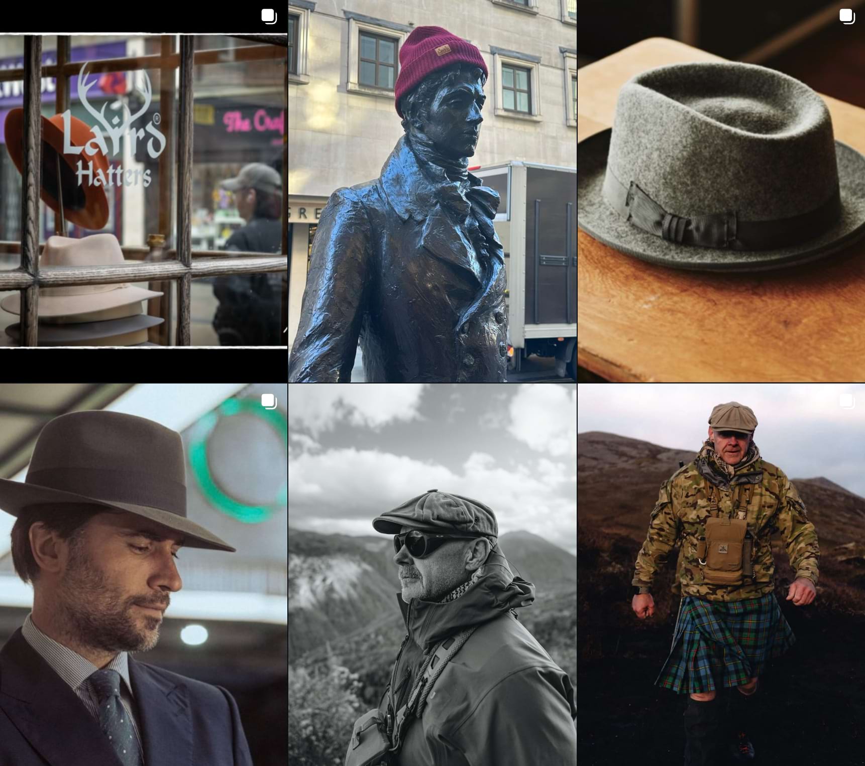 Laird Hatters showcase products and collections
