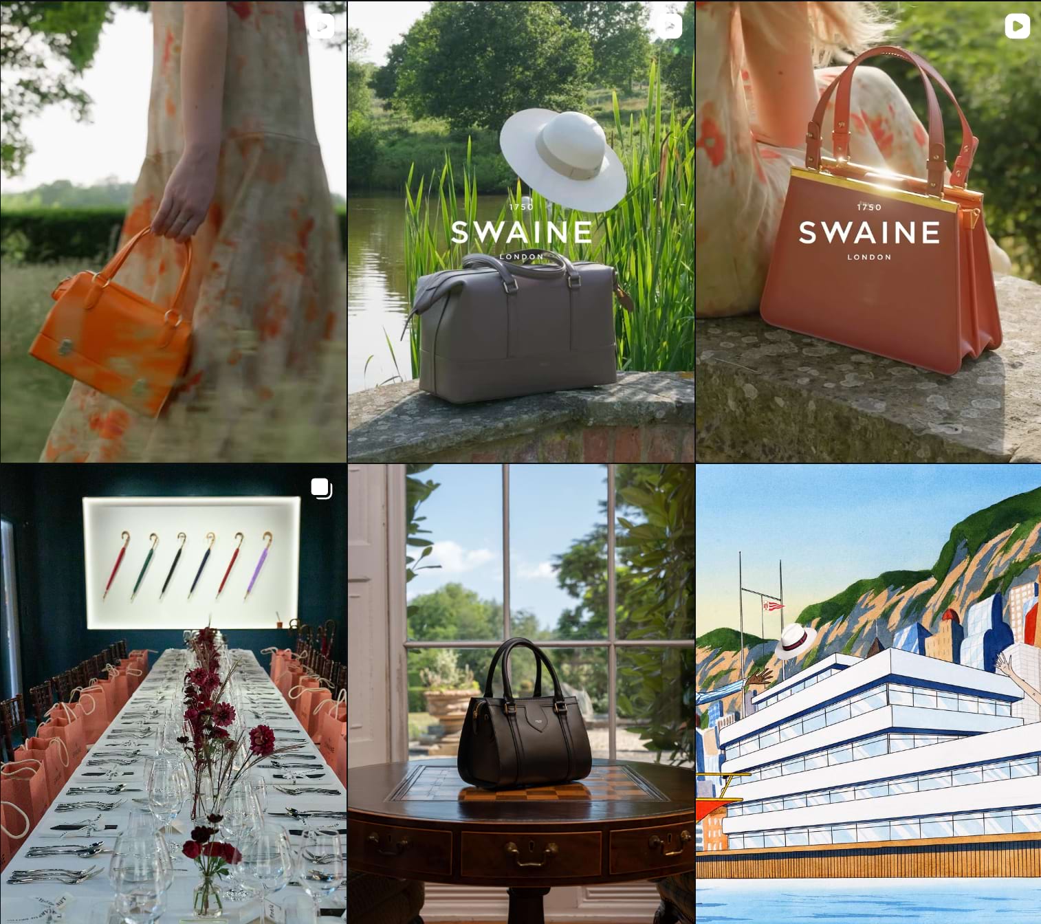 Swaine showcase products and collections