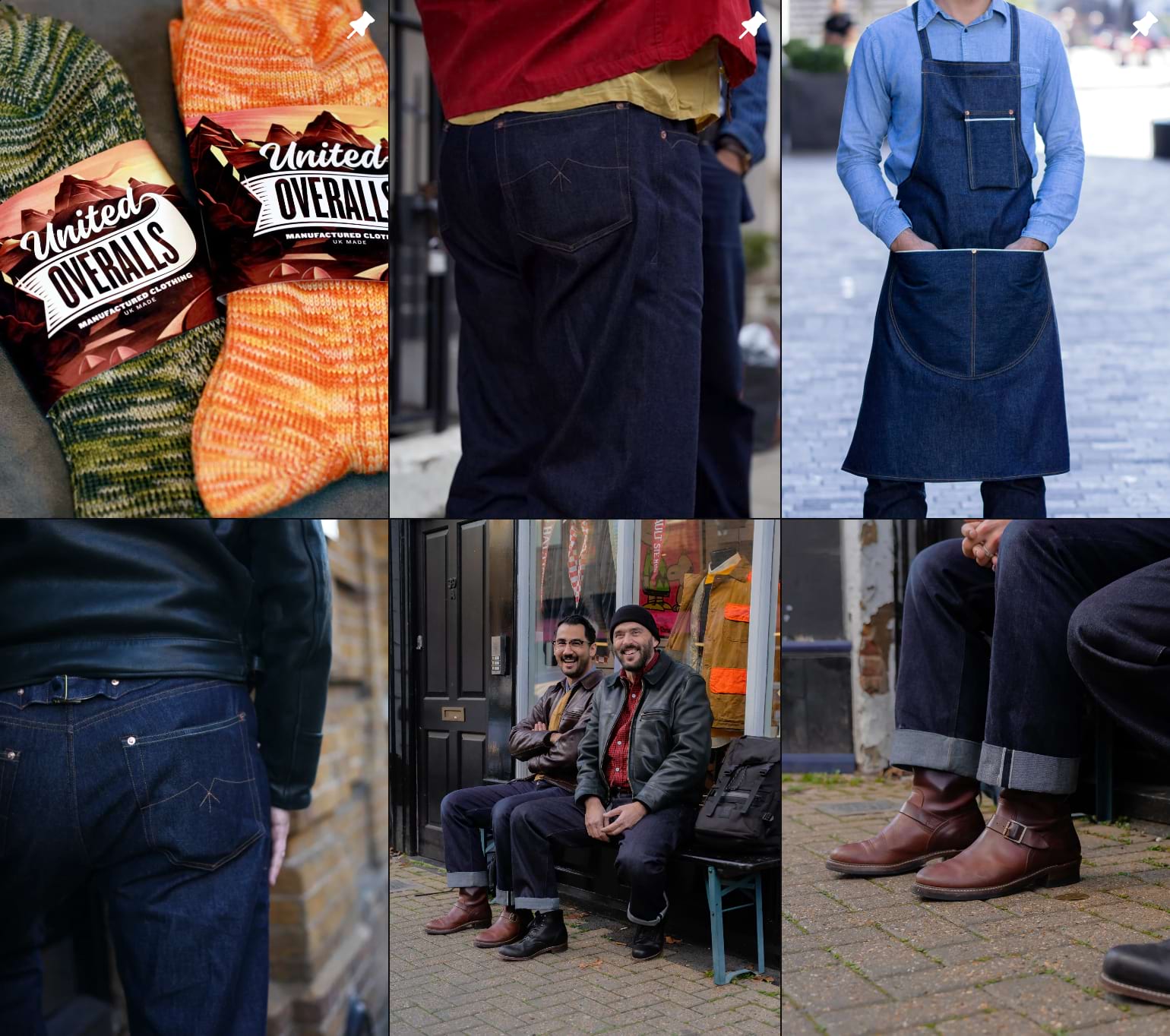 United Overalls showcase products and collections